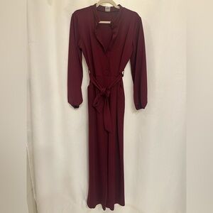 Women's Maroon Jumpsuit